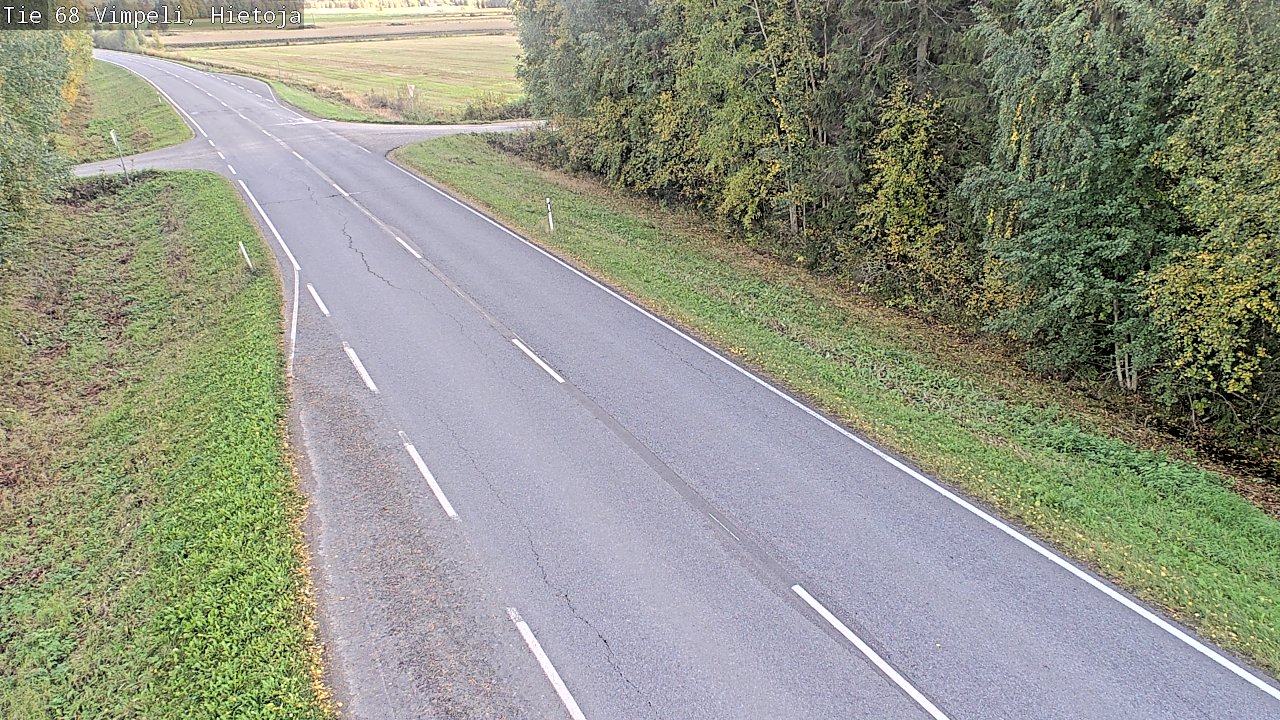 Weather Camera Image Road 68 Vimpeli, Hietoja, Vimpeli, Etelä-Pohjanmaa