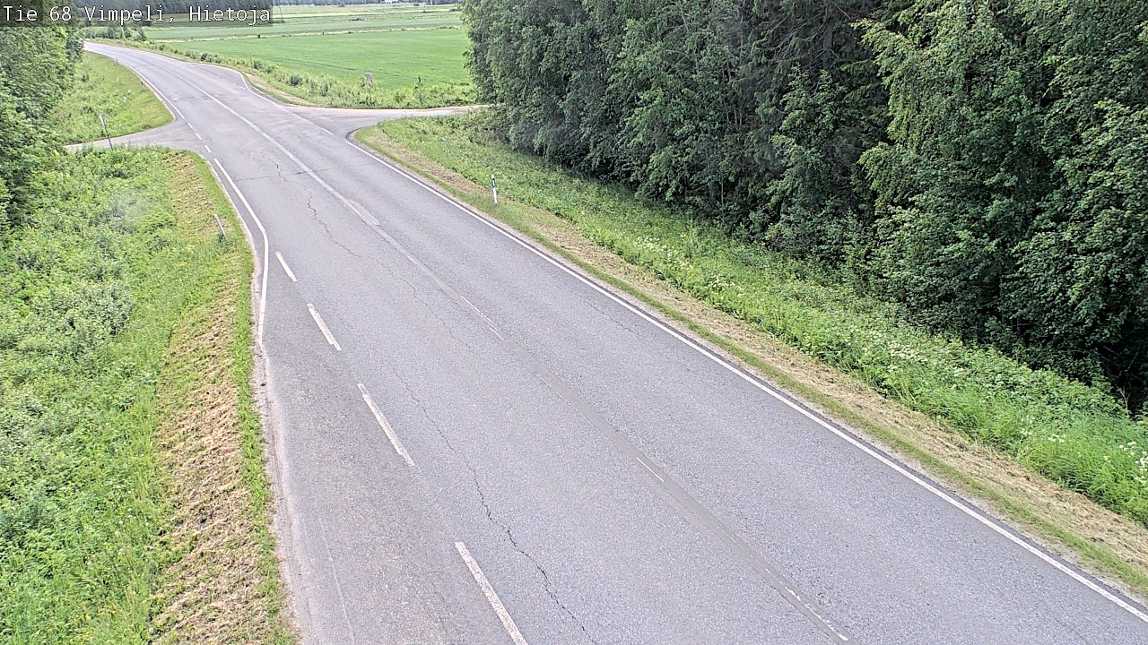 Weather Camera Image Road 68 Vimpeli, Hietoja, Vimpeli, Etelä-Pohjanmaa