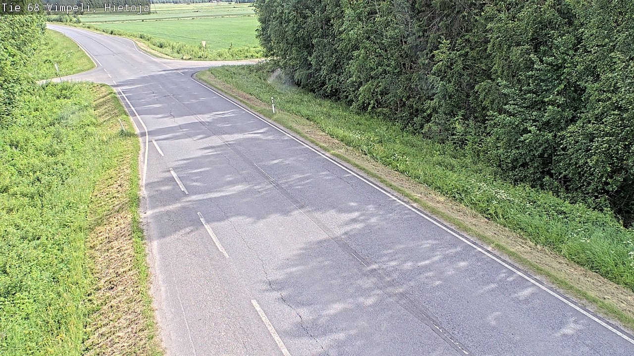 Weather Camera Image Road 68 Vimpeli, Hietoja, Vimpeli, Etelä-Pohjanmaa