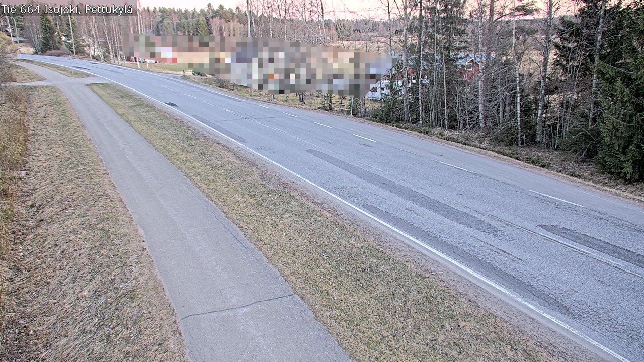 Weather Camera Image Väg 664 Storå Pettukylä, Isojoki, Etelä-Pohjanmaa