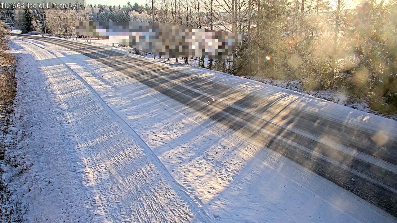 Weather Camera Image Road 664 Isojoki Pettukylä, Isojoki, Etelä-Pohjanmaa