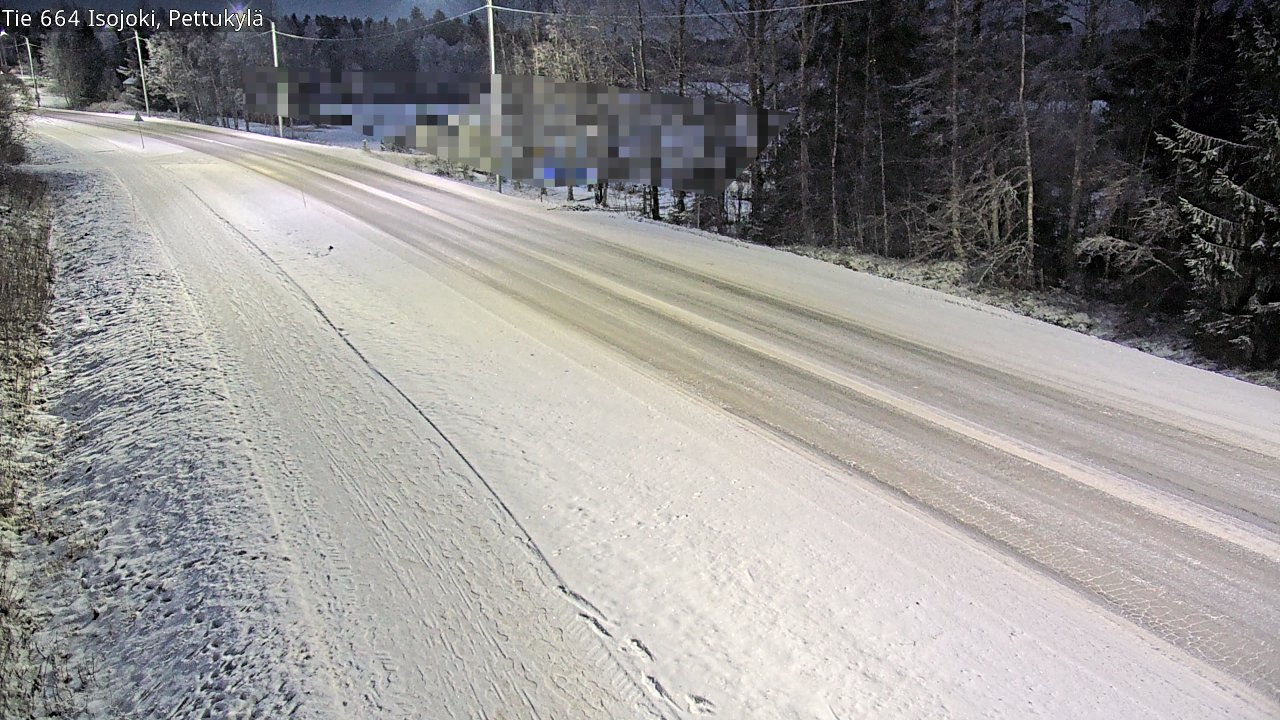Weather Camera Image Road 664 Isojoki Pettukylä, Isojoki, Etelä-Pohjanmaa