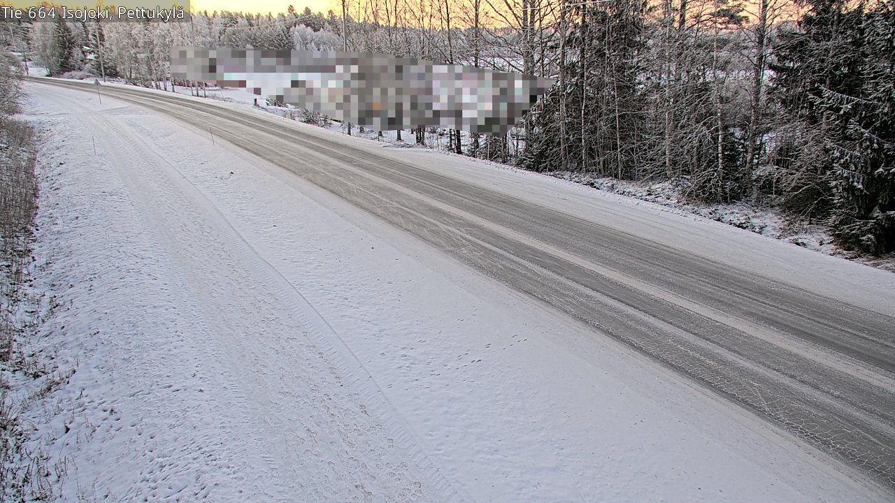 Weather Camera Image Road 664 Isojoki Pettukylä, Isojoki, Etelä-Pohjanmaa