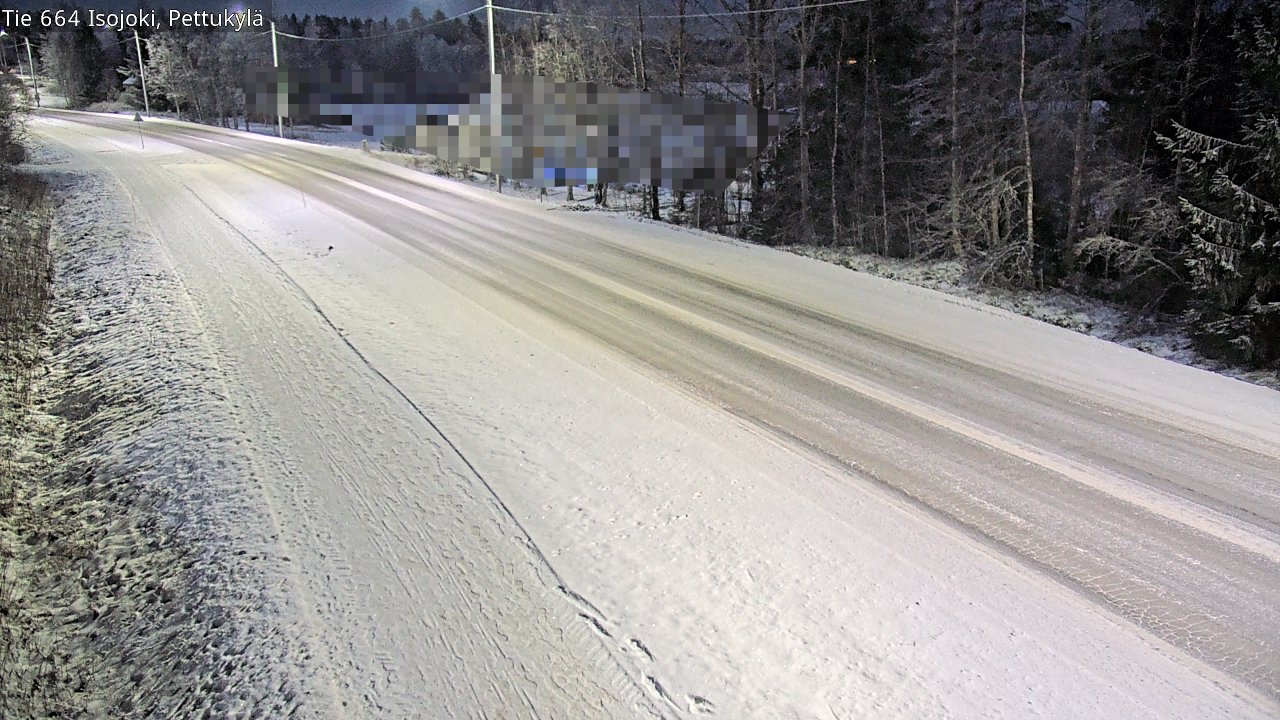 Weather Camera Image Road 664 Isojoki Pettukylä, Isojoki, Etelä-Pohjanmaa