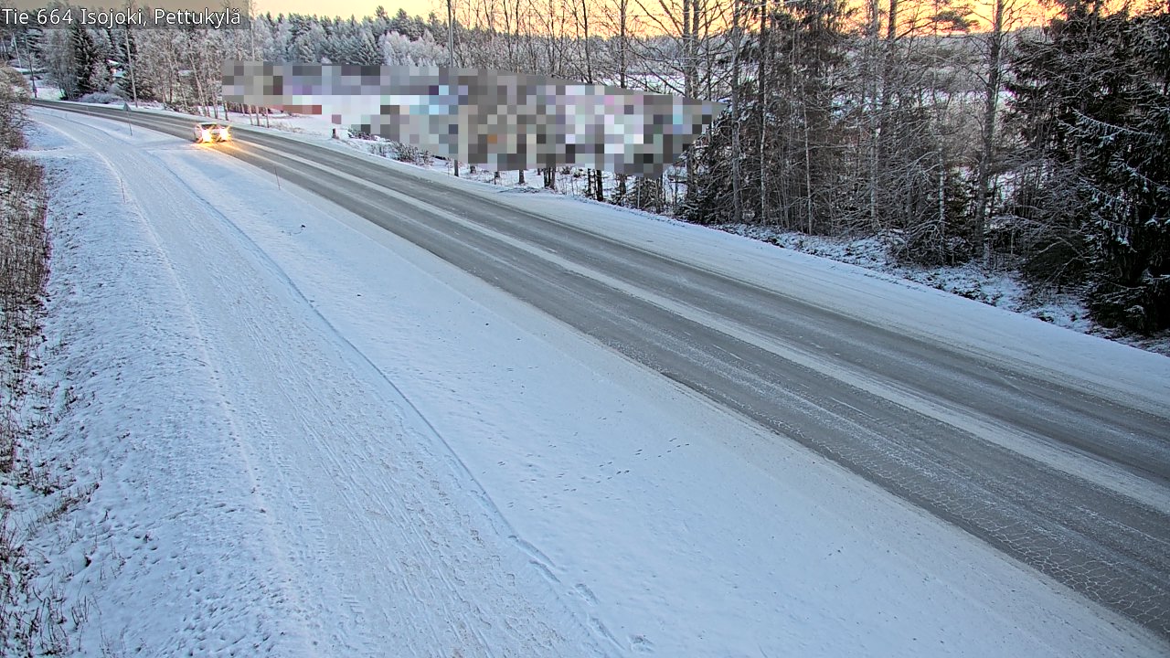 Weather Camera Image Road 664 Isojoki Pettukylä, Isojoki, Etelä-Pohjanmaa
