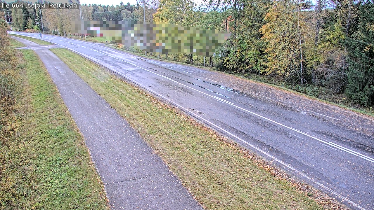 Weather Camera Image Road 664 Isojoki Pettukylä, Isojoki, Etelä-Pohjanmaa