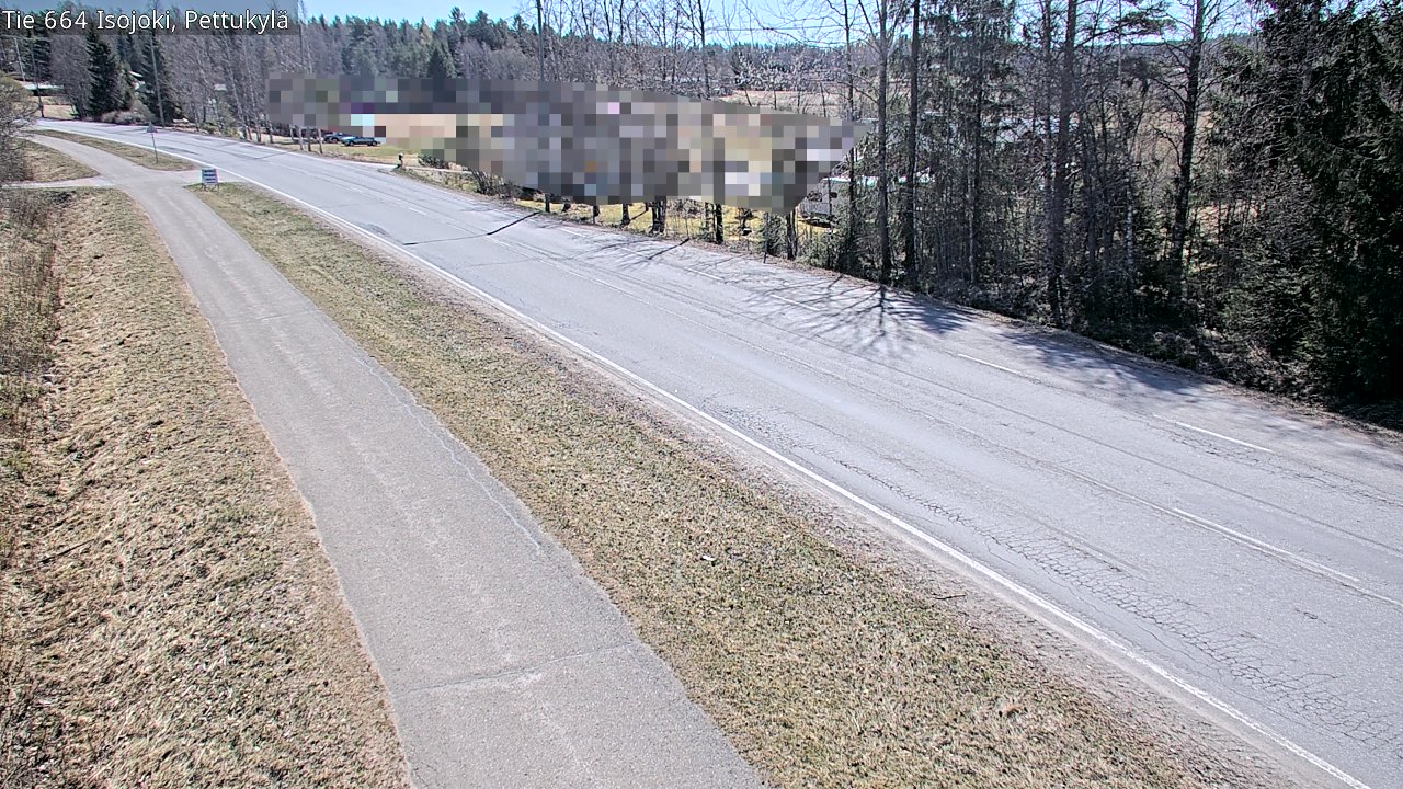 Weather Camera Image Väg 664 Storå Pettukylä, Isojoki, Etelä-Pohjanmaa