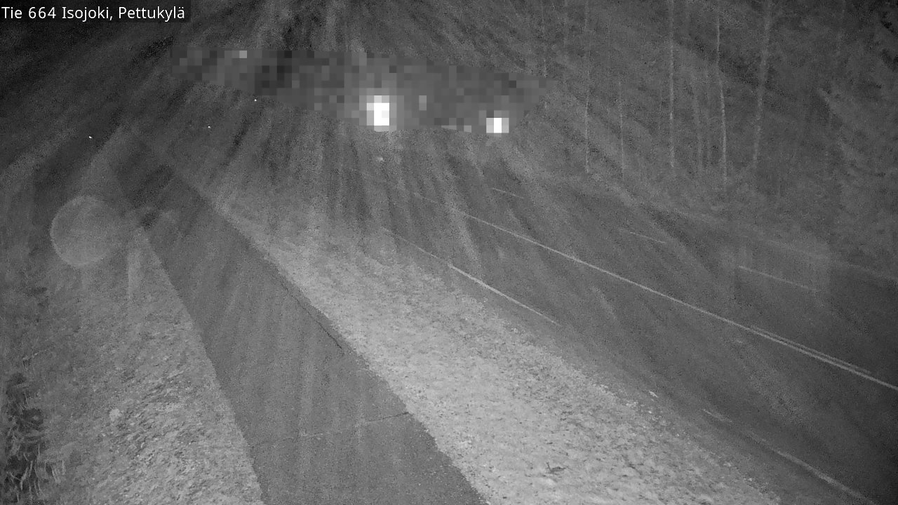 Weather Camera Image Road 664 Isojoki Pettukylä, Isojoki, Etelä-Pohjanmaa