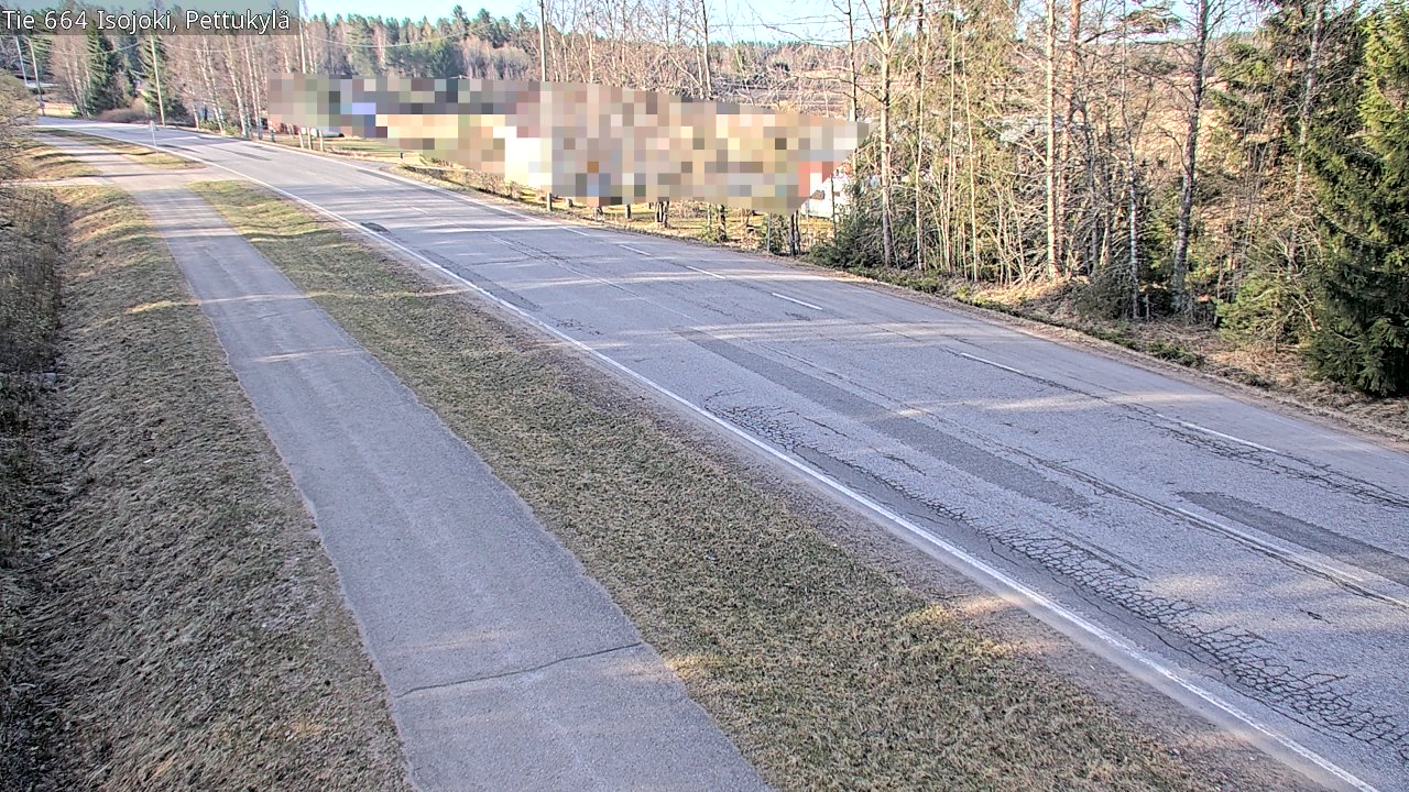 Weather Camera Image Road 664 Isojoki Pettukylä, Isojoki, Etelä-Pohjanmaa
