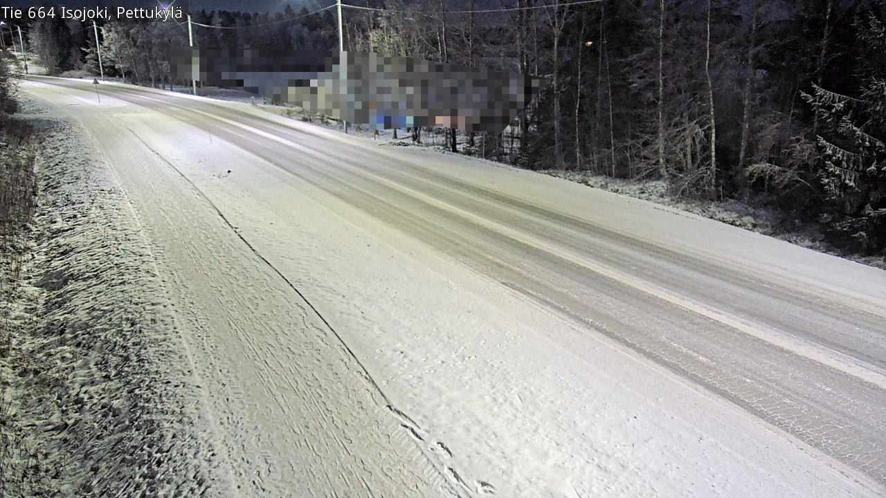Weather Camera Image Road 664 Isojoki Pettukylä, Isojoki, Etelä-Pohjanmaa
