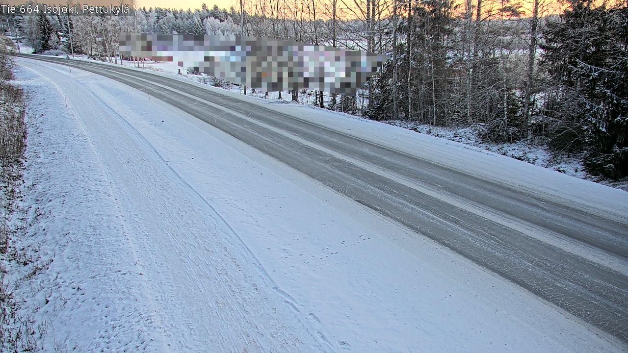 Weather Camera Image Road 664 Isojoki Pettukylä, Isojoki, Etelä-Pohjanmaa