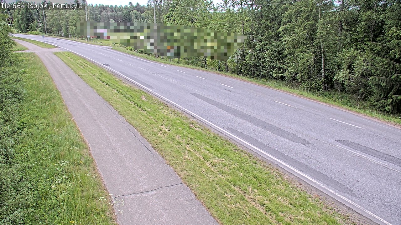 Weather Camera Image Road 664 Isojoki Pettukylä, Isojoki, Etelä-Pohjanmaa