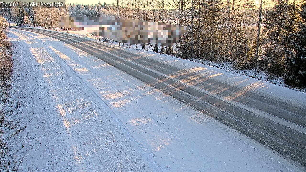 Weather Camera Image Road 664 Isojoki Pettukylä, Isojoki, Etelä-Pohjanmaa