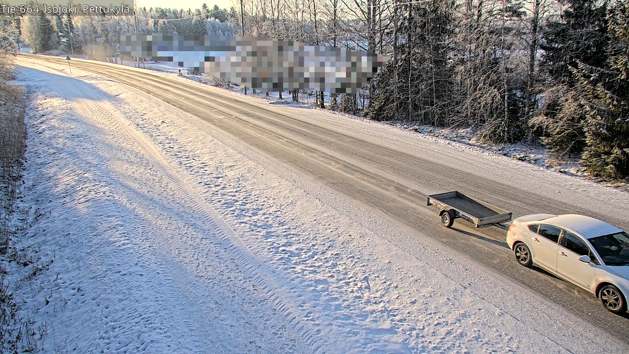 Weather Camera Image Road 664 Isojoki Pettukylä, Isojoki, Etelä-Pohjanmaa