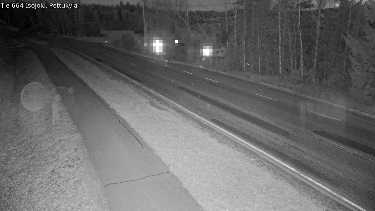 Weather Camera Image Road 664 Isojoki Pettukylä, Isojoki, Etelä-Pohjanmaa