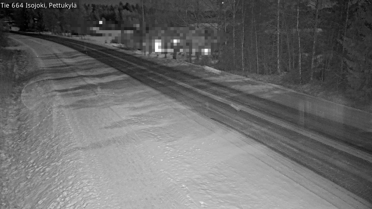 Weather Camera Image Väg 664 Storå Pettukylä, Isojoki, Etelä-Pohjanmaa