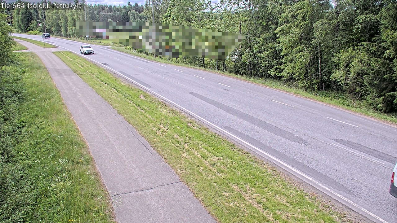 Weather Camera Image Road 664 Isojoki Pettukylä, Isojoki, Etelä-Pohjanmaa
