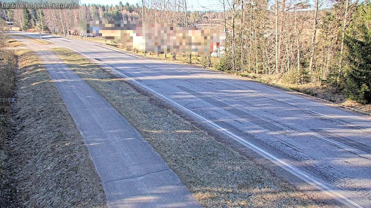 Weather Camera Image Väg 664 Storå Pettukylä, Isojoki, Etelä-Pohjanmaa