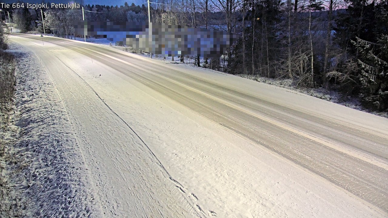 Weather Camera Image Road 664 Isojoki Pettukylä, Isojoki, Etelä-Pohjanmaa