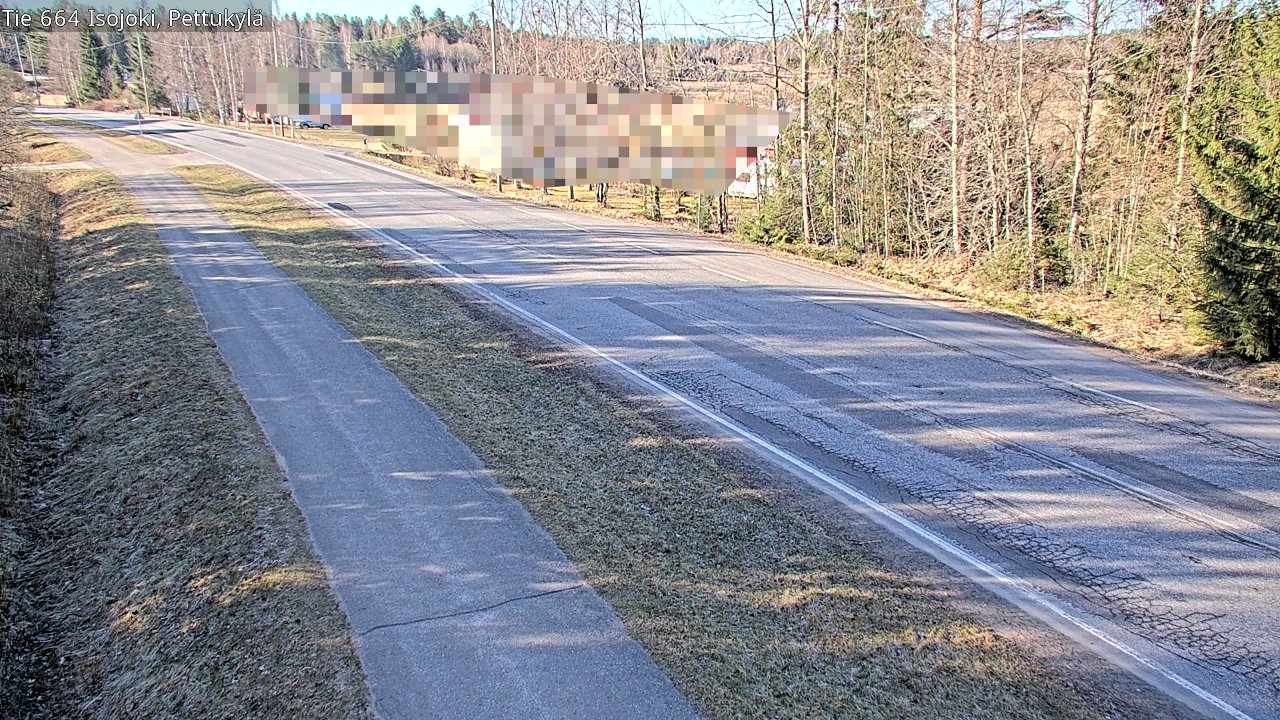 Weather Camera Image Väg 664 Storå Pettukylä, Isojoki, Etelä-Pohjanmaa