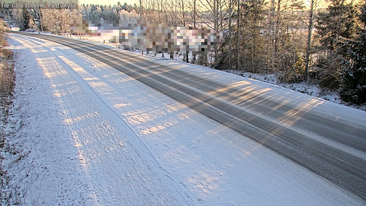 Weather Camera Image Road 664 Isojoki Pettukylä, Isojoki, Etelä-Pohjanmaa