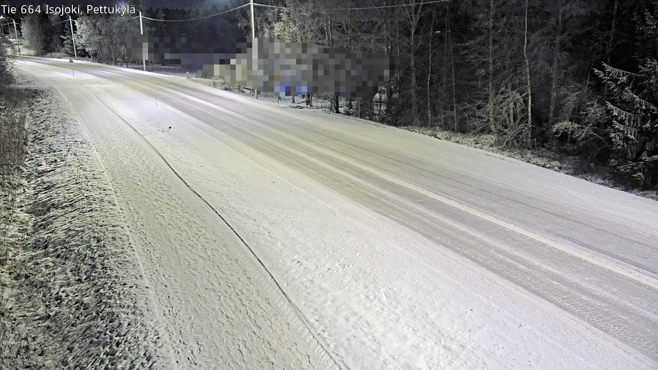 Weather Camera Image Road 664 Isojoki Pettukylä, Isojoki, Etelä-Pohjanmaa