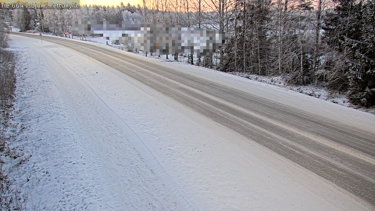 Weather Camera Image Road 664 Isojoki Pettukylä, Isojoki, Etelä-Pohjanmaa