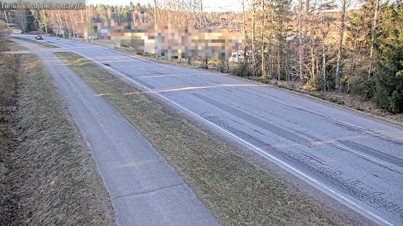 Weather Camera Image Road 664 Isojoki Pettukylä, Isojoki, Etelä-Pohjanmaa