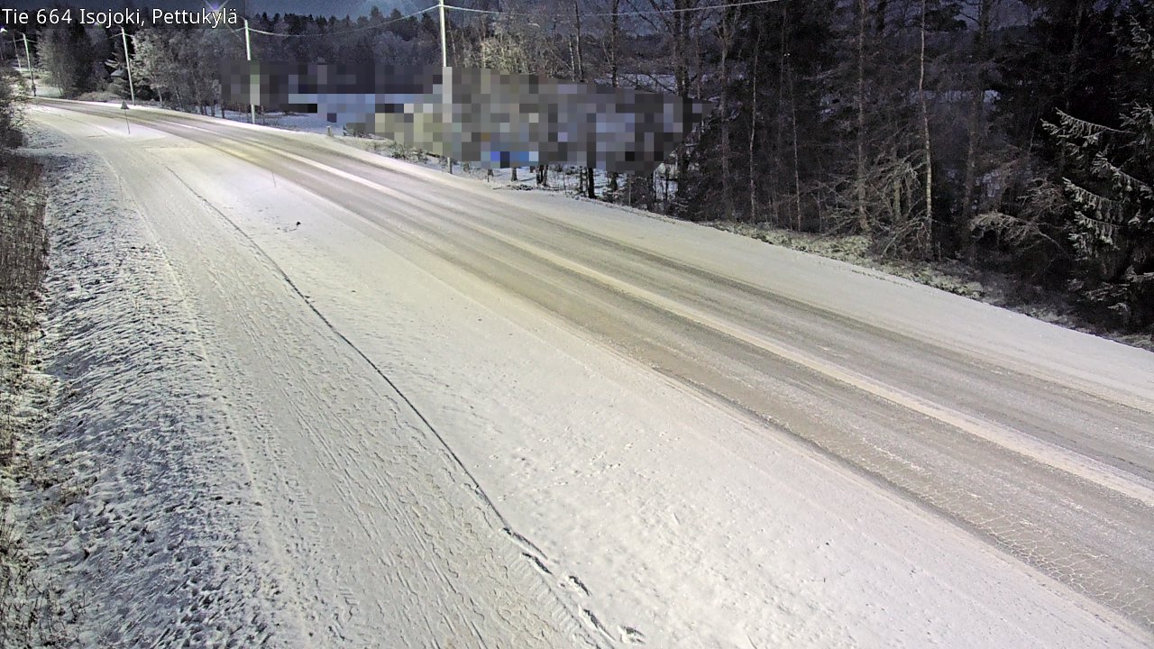 Weather Camera Image Road 664 Isojoki Pettukylä, Isojoki, Etelä-Pohjanmaa