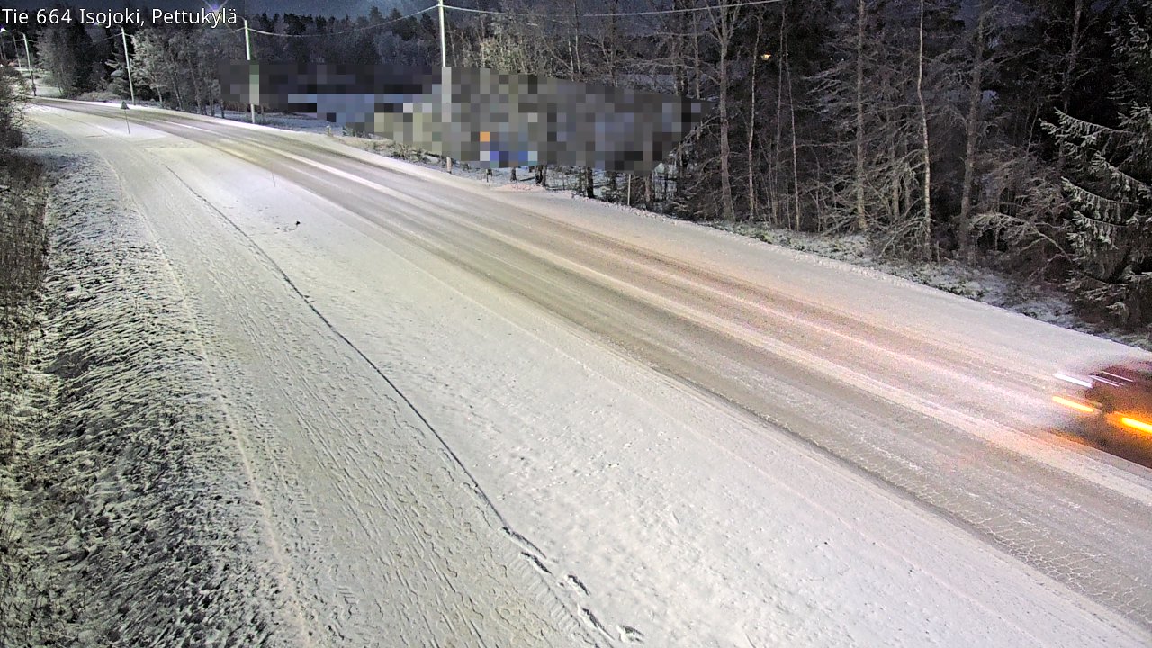 Weather Camera Image Road 664 Isojoki Pettukylä, Isojoki, Etelä-Pohjanmaa