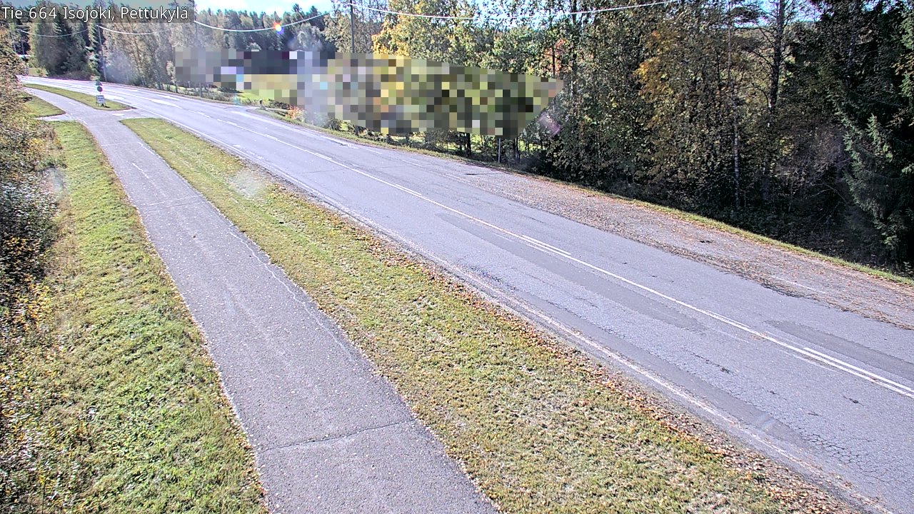 Weather Camera Image Road 664 Isojoki Pettukylä, Isojoki, Etelä-Pohjanmaa