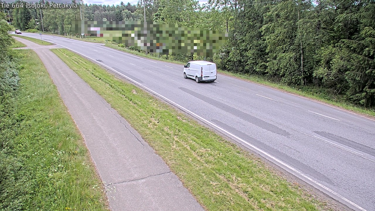 Weather Camera Image Road 664 Isojoki Pettukylä, Isojoki, Etelä-Pohjanmaa