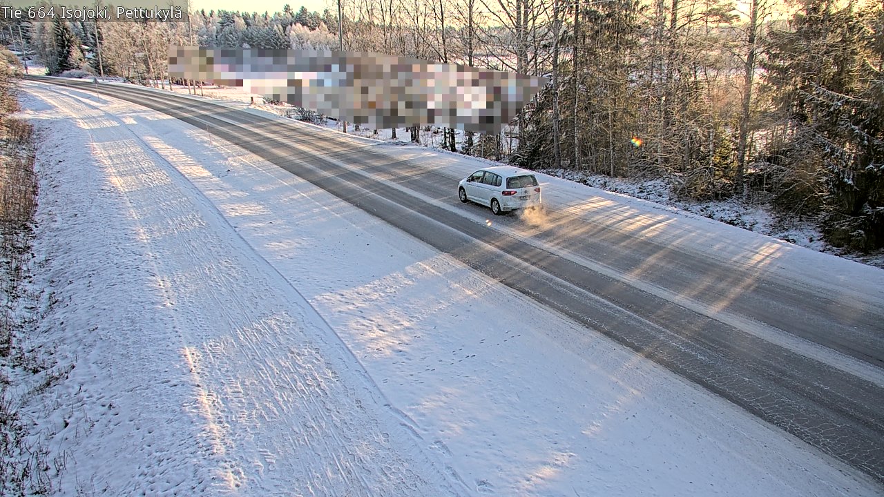 Weather Camera Image Road 664 Isojoki Pettukylä, Isojoki, Etelä-Pohjanmaa