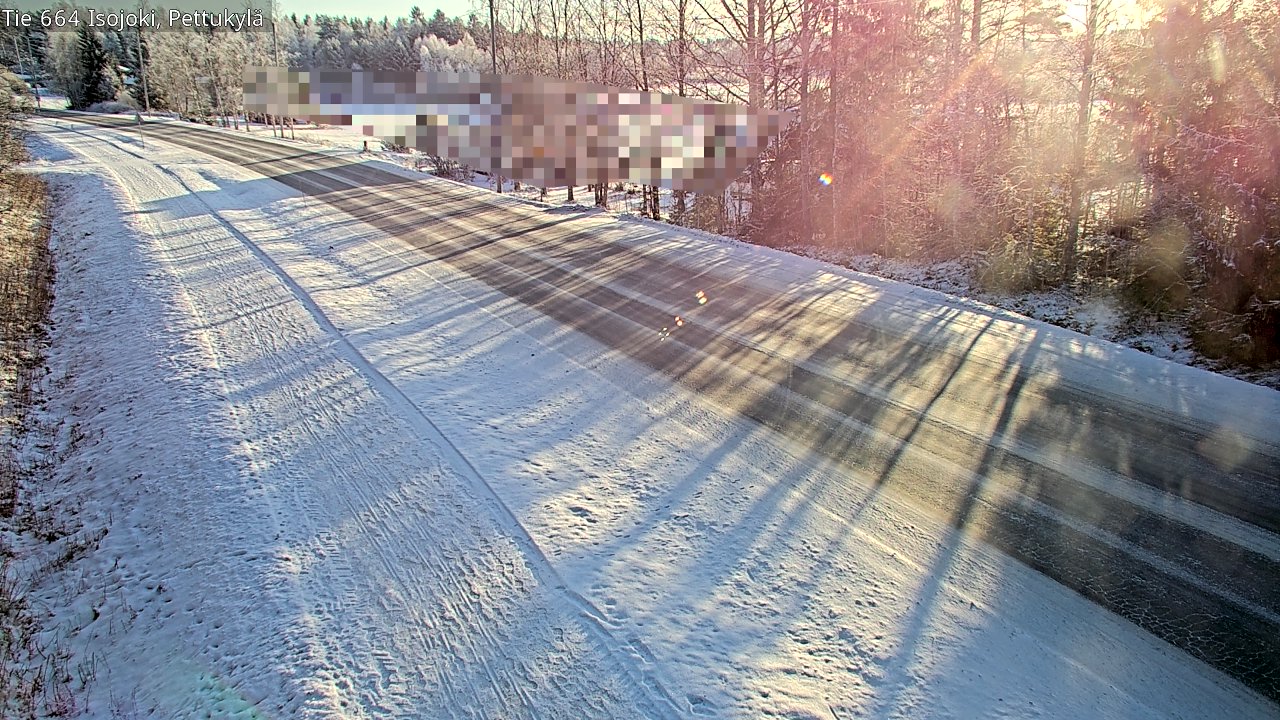 Weather Camera Image Road 664 Isojoki Pettukylä, Isojoki, Etelä-Pohjanmaa