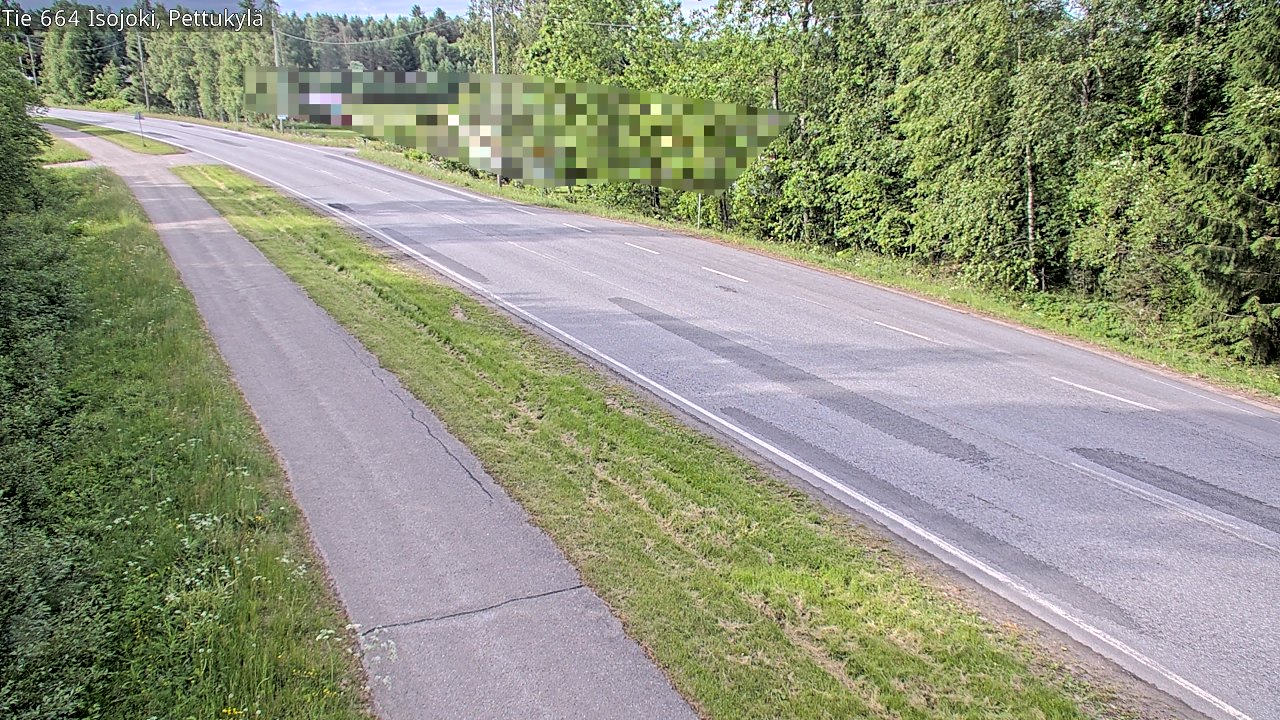 Weather Camera Image Road 664 Isojoki Pettukylä, Isojoki, Etelä-Pohjanmaa
