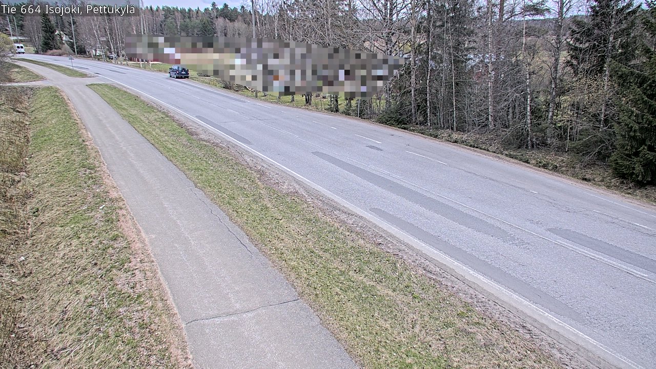 Weather Camera Image Väg 664 Storå Pettukylä, Isojoki, Etelä-Pohjanmaa