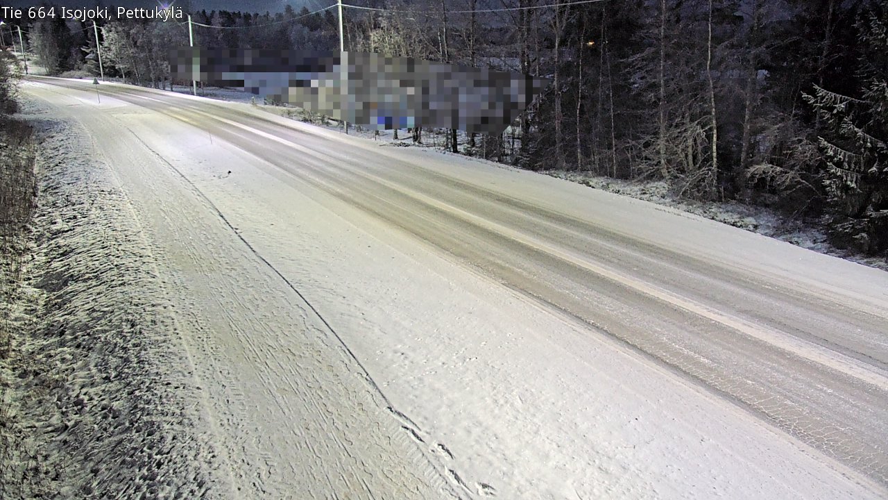 Weather Camera Image Road 664 Isojoki Pettukylä, Isojoki, Etelä-Pohjanmaa