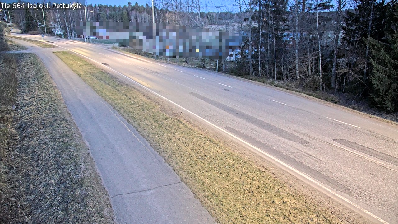 Weather Camera Image Väg 664 Storå Pettukylä, Isojoki, Etelä-Pohjanmaa