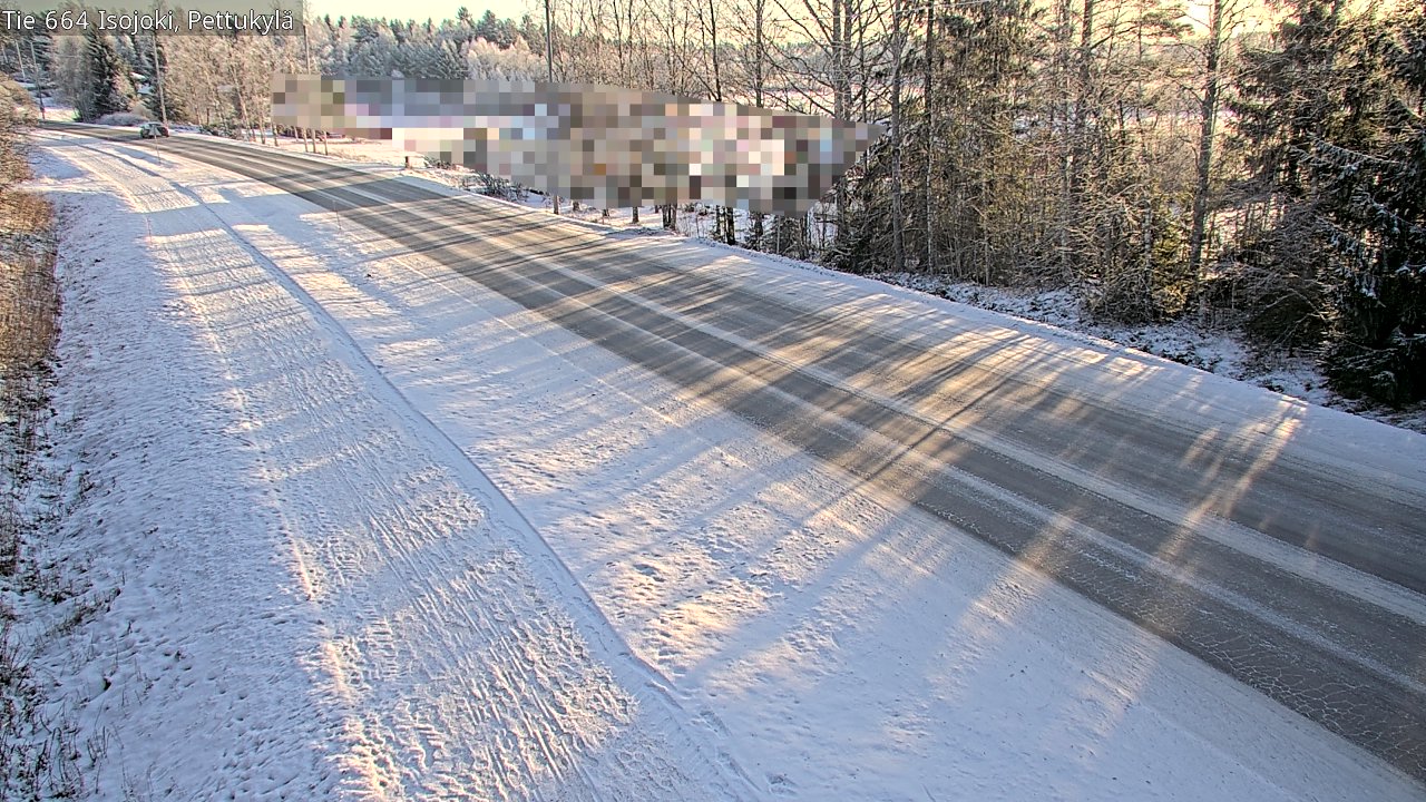 Weather Camera Image Road 664 Isojoki Pettukylä, Isojoki, Etelä-Pohjanmaa