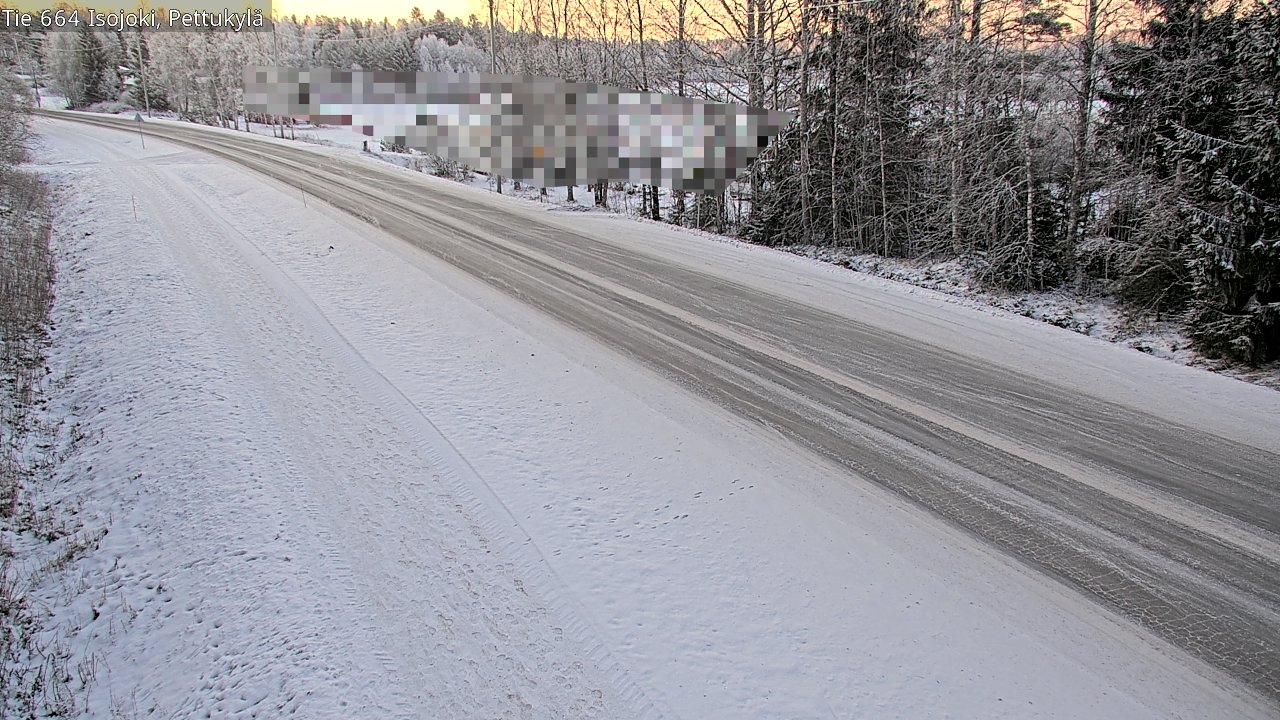 Weather Camera Image Road 664 Isojoki Pettukylä, Isojoki, Etelä-Pohjanmaa