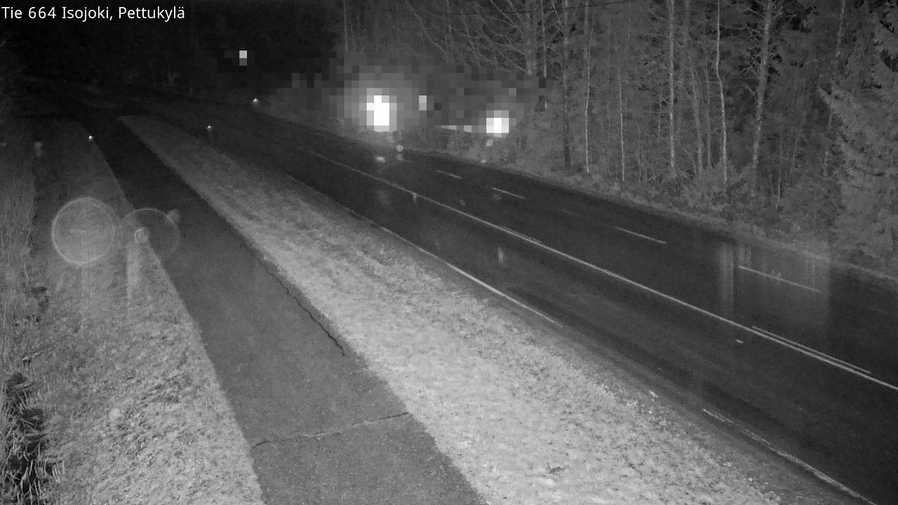 Weather Camera Image Road 664 Isojoki Pettukylä, Isojoki, Etelä-Pohjanmaa