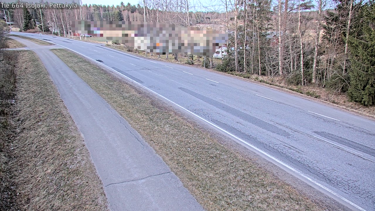 Weather Camera Image Road 664 Isojoki Pettukylä, Isojoki, Etelä-Pohjanmaa