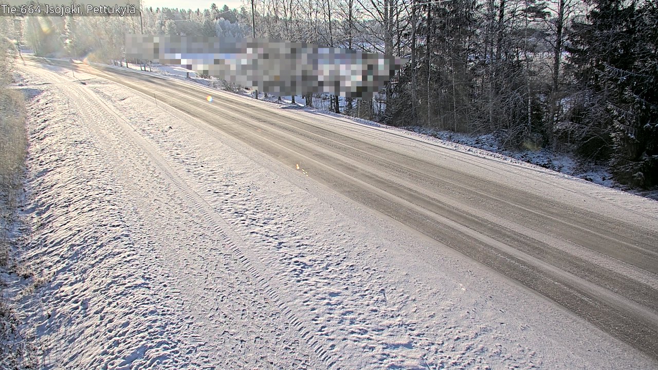 Weather Camera Image Road 664 Isojoki Pettukylä, Isojoki, Etelä-Pohjanmaa