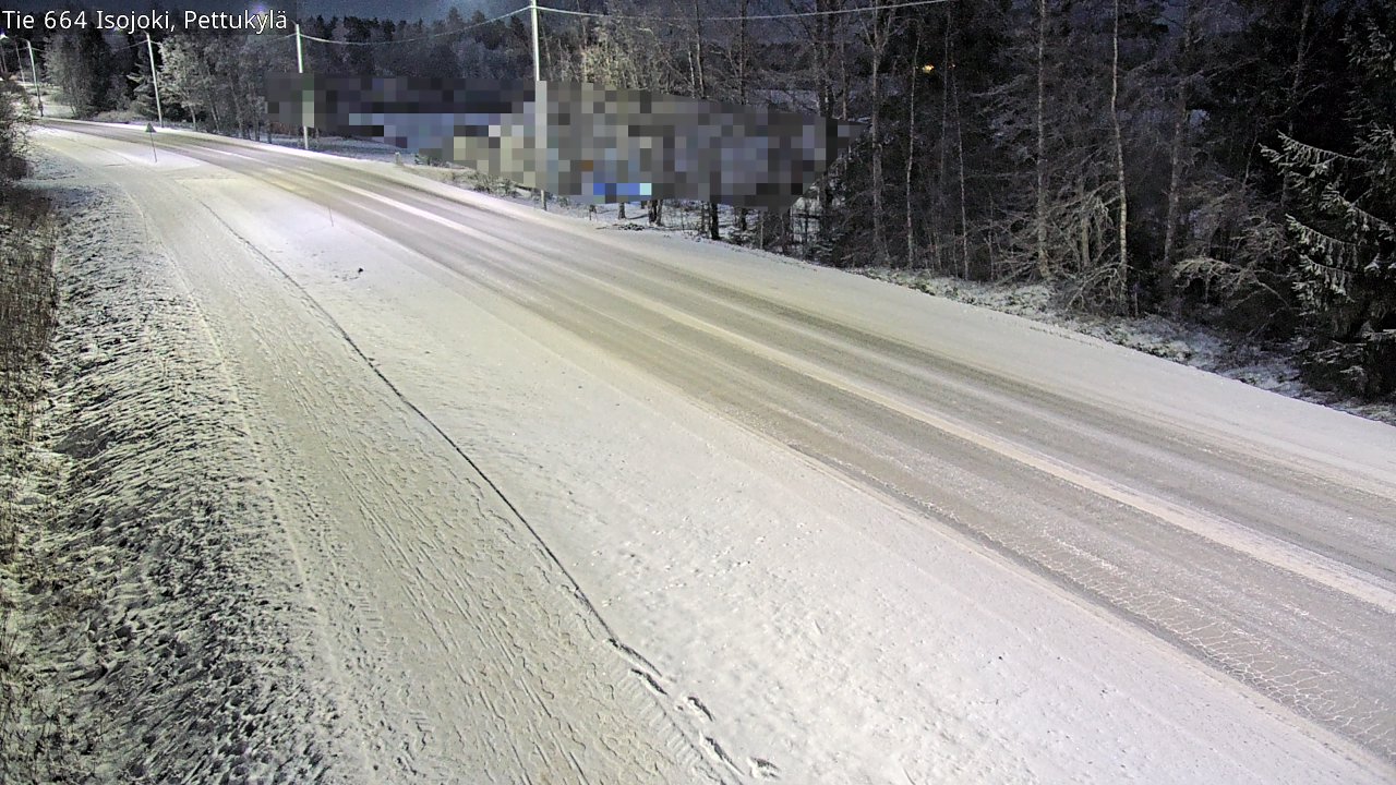 Weather Camera Image Road 664 Isojoki Pettukylä, Isojoki, Etelä-Pohjanmaa