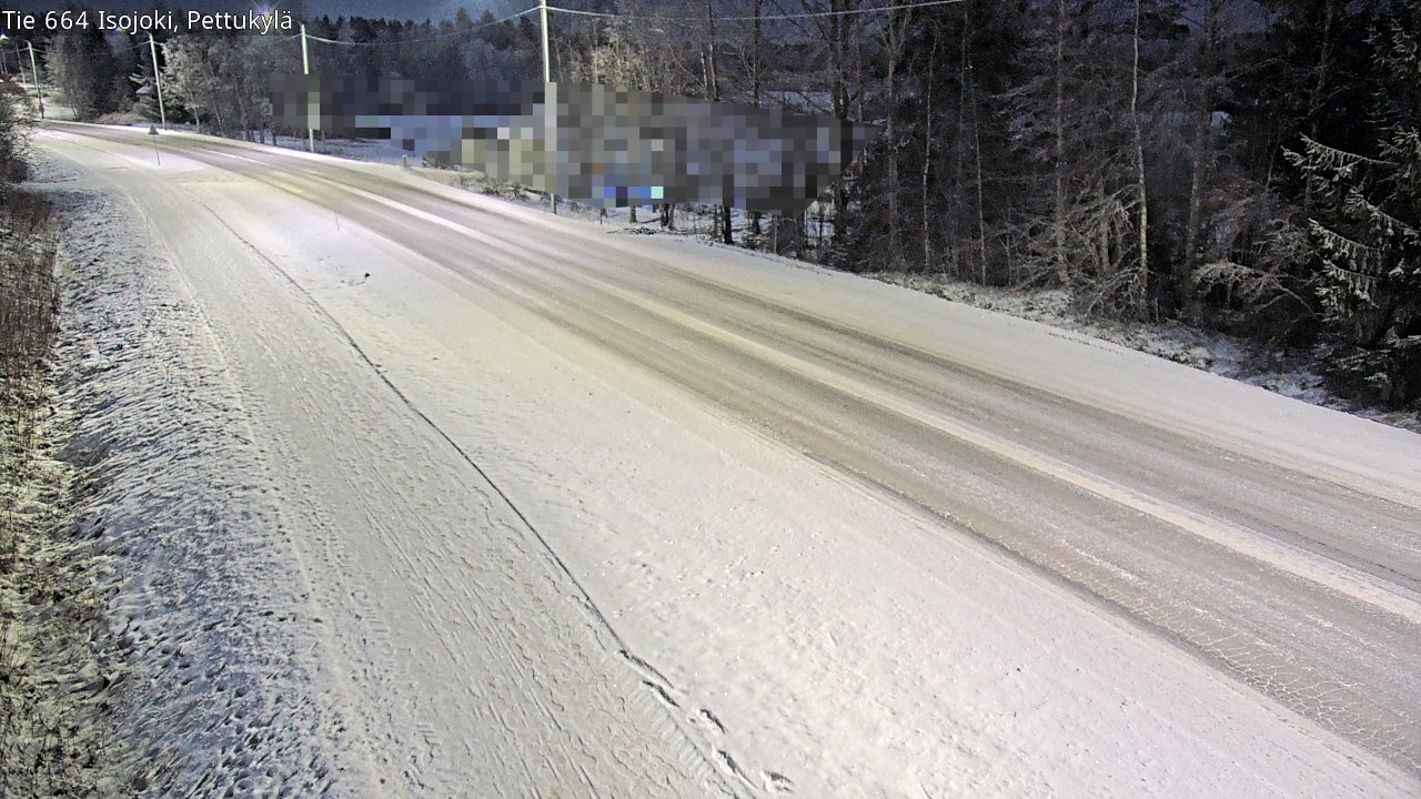 Weather Camera Image Road 664 Isojoki Pettukylä, Isojoki, Etelä-Pohjanmaa