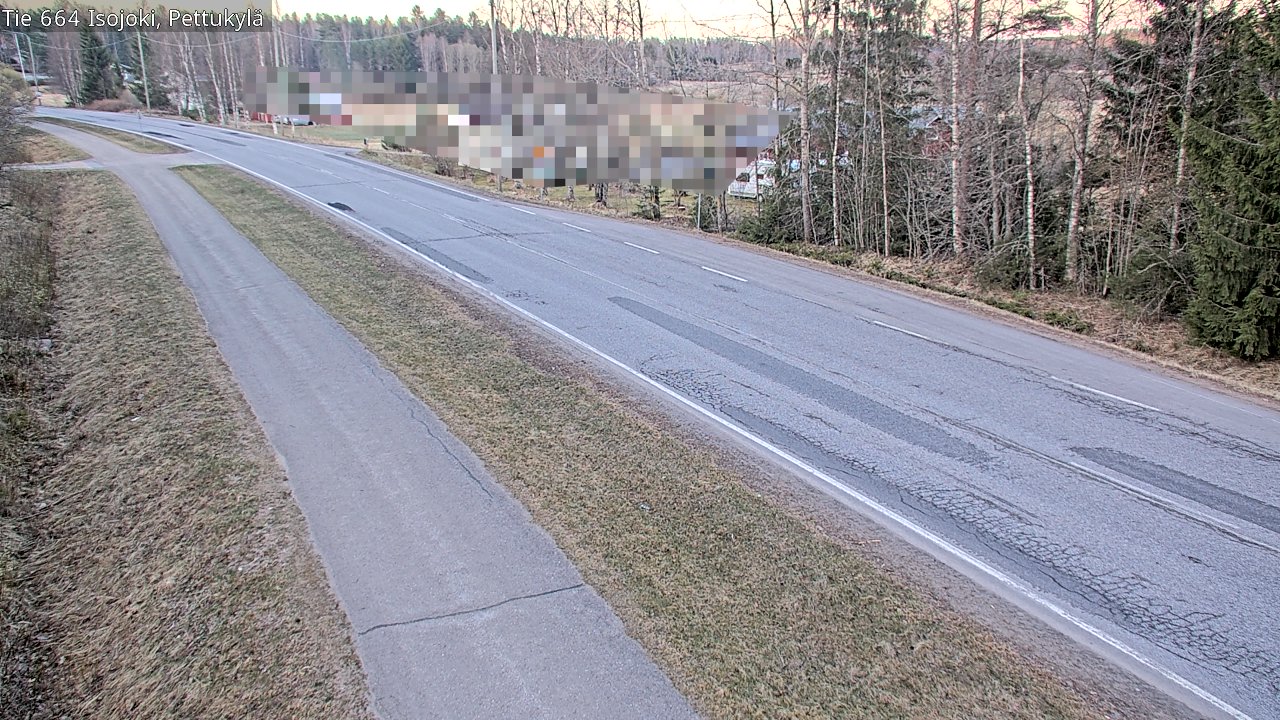 Weather Camera Image Road 664 Isojoki Pettukylä, Isojoki, Etelä-Pohjanmaa
