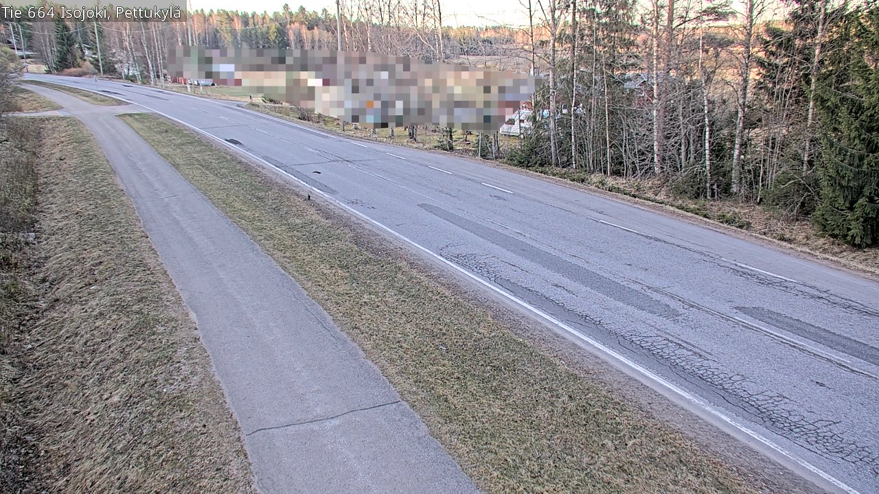 Weather Camera Image Road 664 Isojoki Pettukylä, Isojoki, Etelä-Pohjanmaa