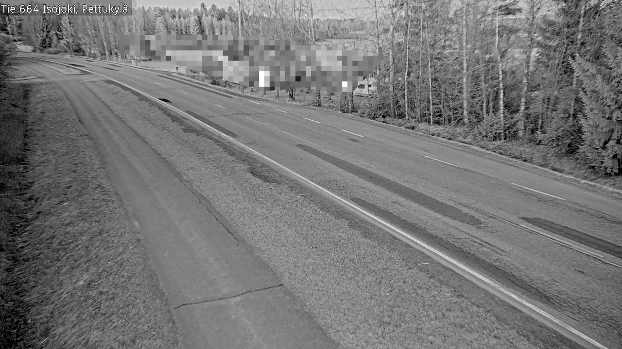 Weather Camera Image Road 664 Isojoki Pettukylä, Isojoki, Etelä-Pohjanmaa