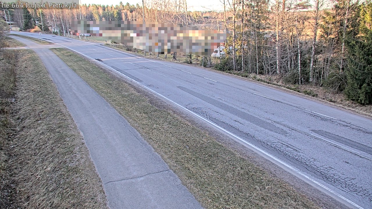 Weather Camera Image Road 664 Isojoki Pettukylä, Isojoki, Etelä-Pohjanmaa