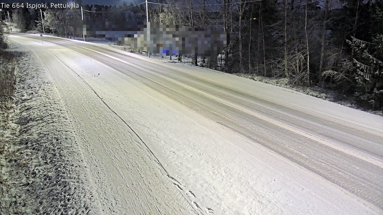 Weather Camera Image Road 664 Isojoki Pettukylä, Isojoki, Etelä-Pohjanmaa